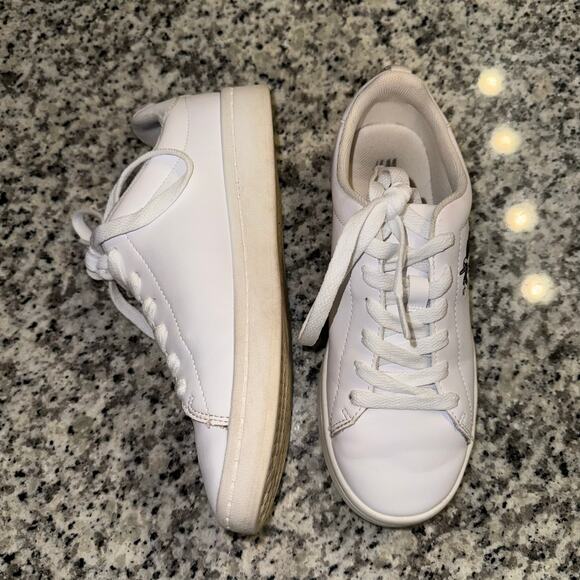 H&M Girl's Size 4 White Sneaker Shoes with Unicorn Design Gently Used - Picture 3 of 8